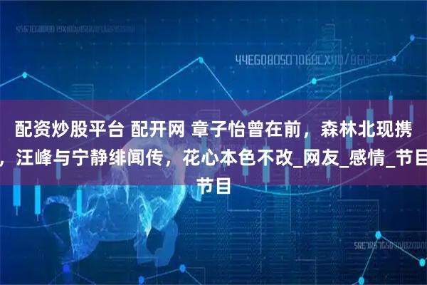 配资炒股平台 配开网 章子怡曾在前，森林北现携，汪峰与宁静绯闻传，花心本色不改_网友_感情_节目